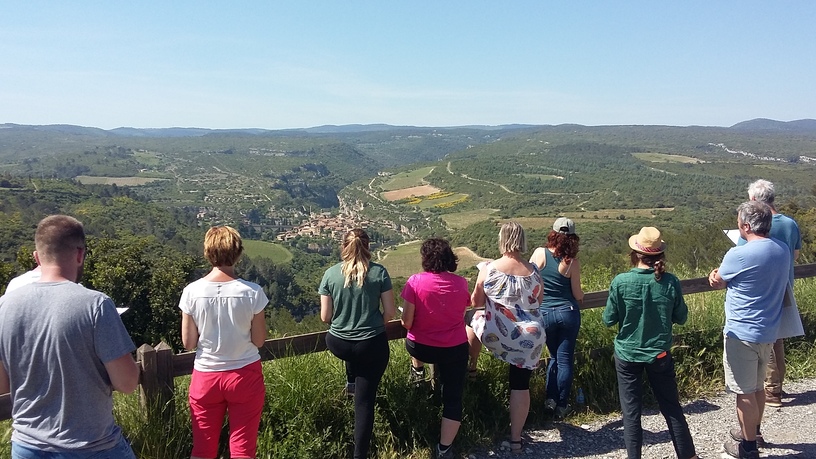 Vue sur minerve depuis la pujade