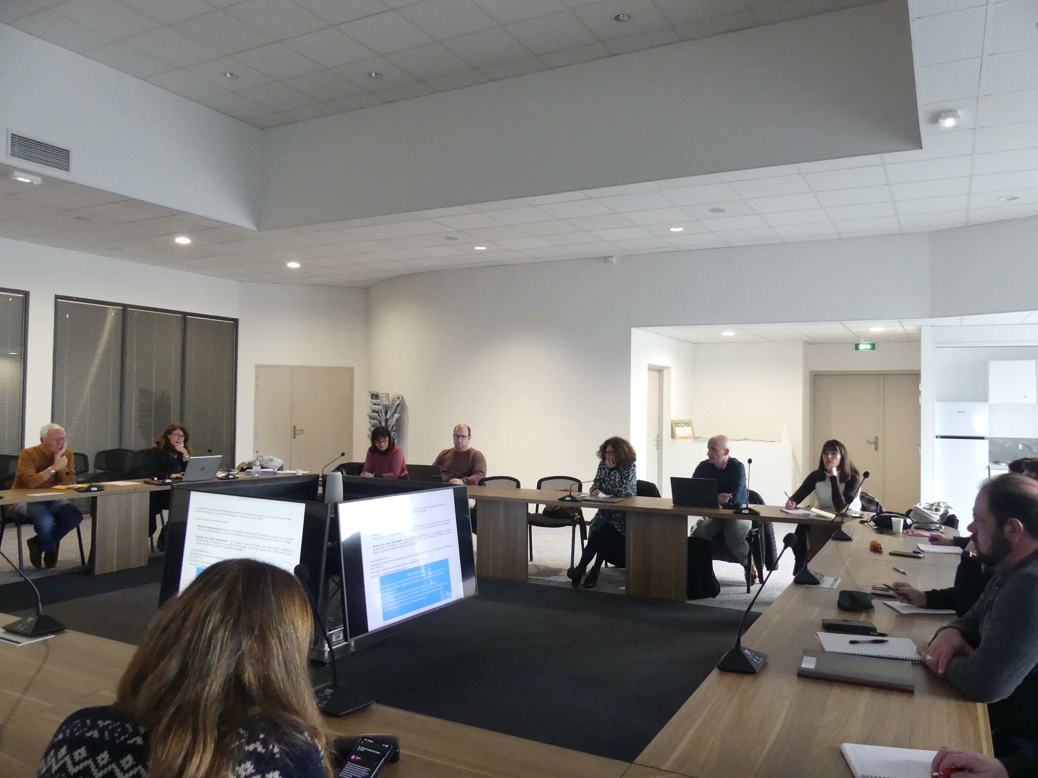 photo du dernier comité de pilotage Habitat présidé par Francis Boutes en février