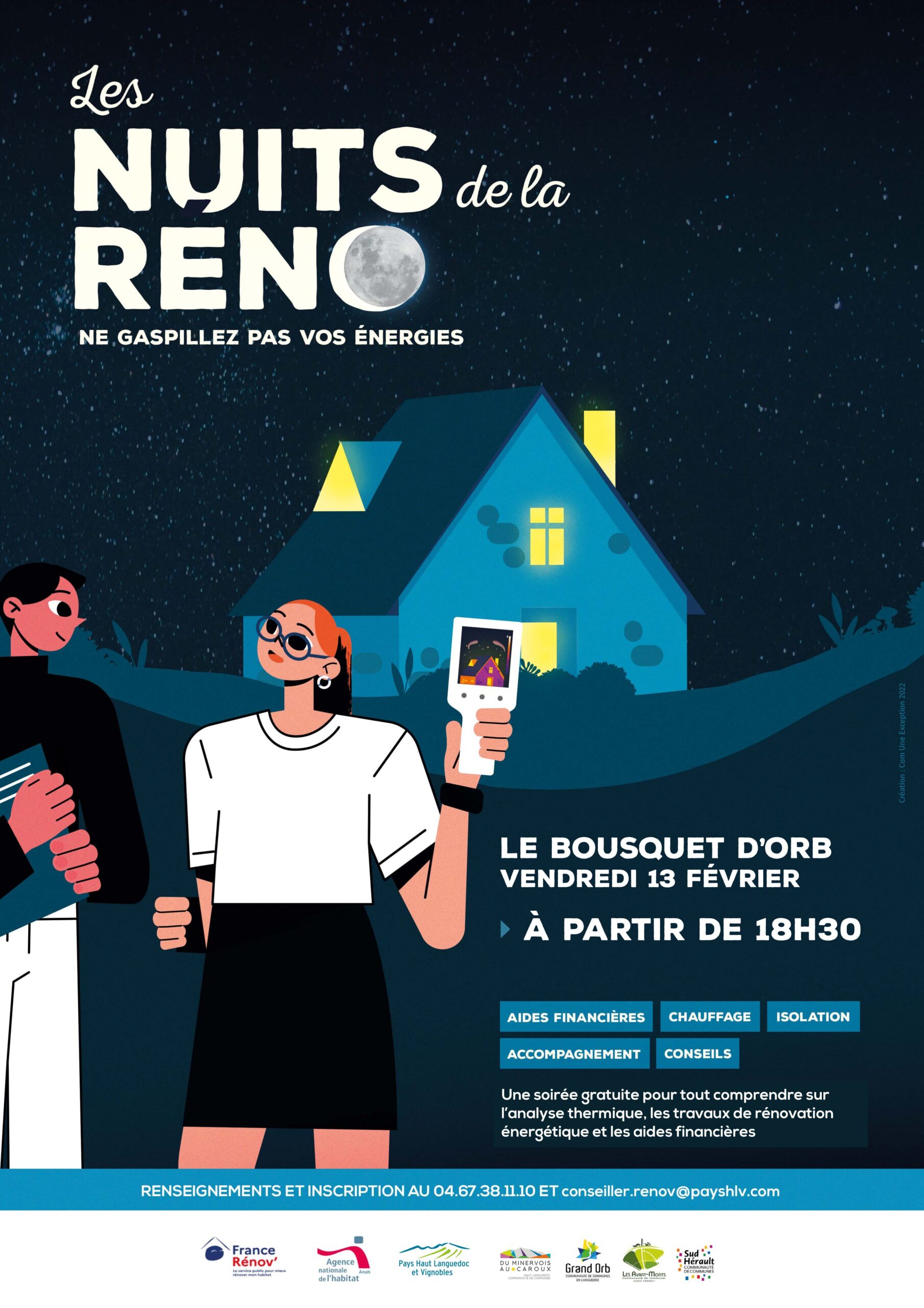 Affiche Originale La Nuit de la Reno Bousquet d'Orb
