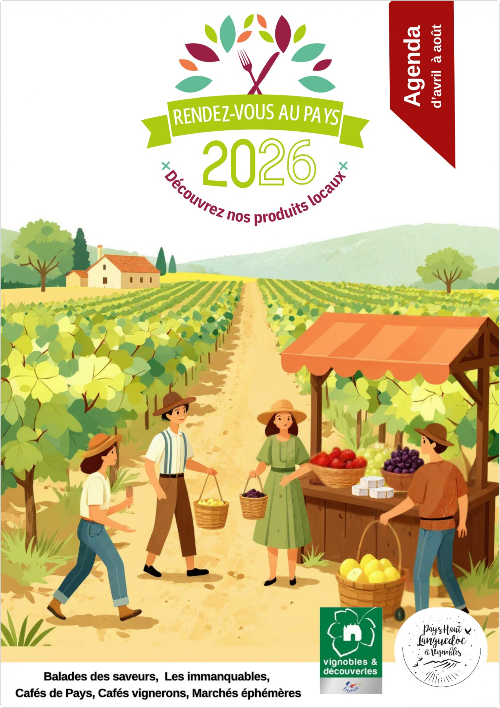 Première de couverture de la brochure Les Rendez-vous au Pays 2026