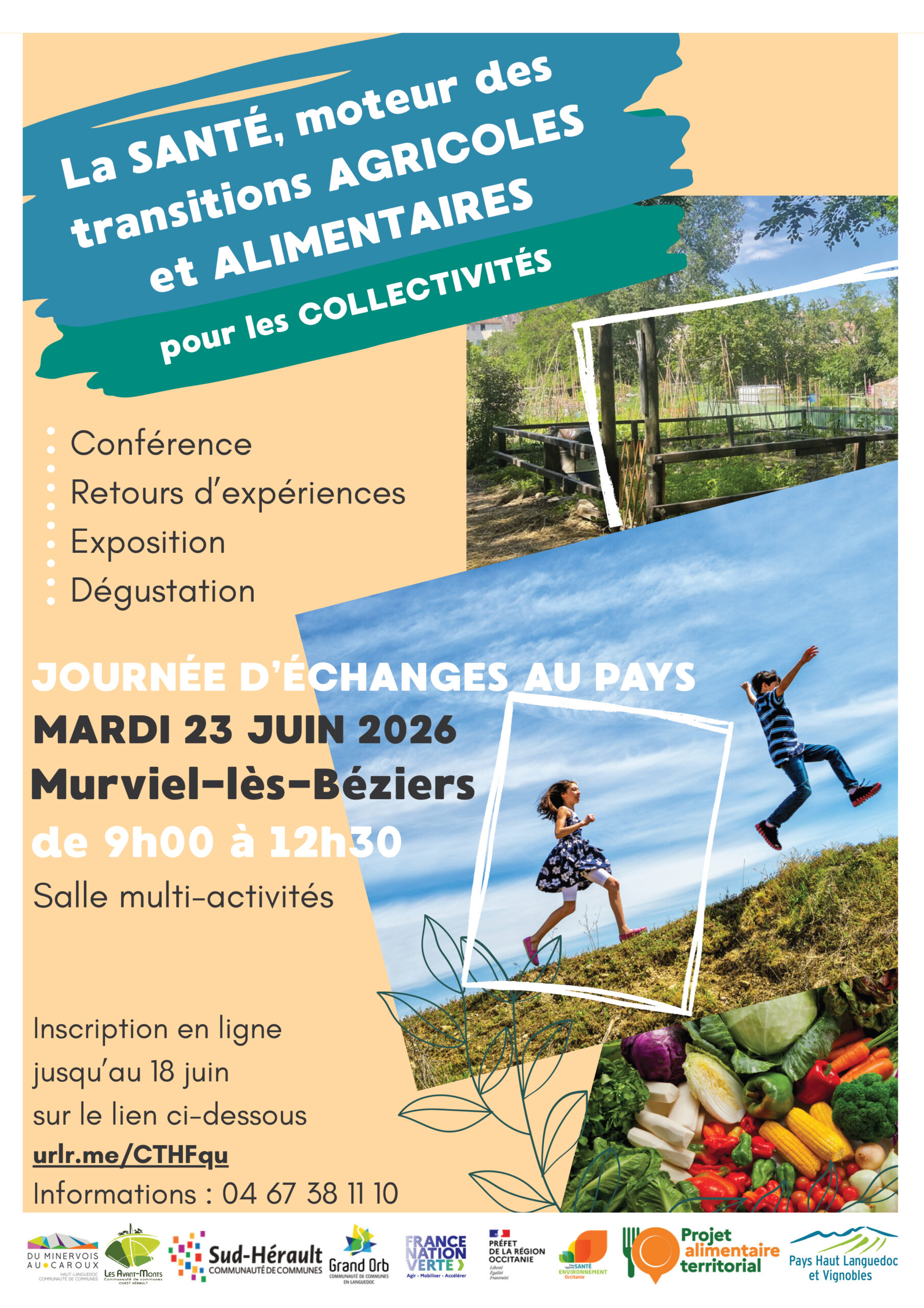 Santé, agriculture et alimentation Matinée d'échanges sur la Santé, moteur de transition agricole et alimentaire le mardi 23 juin 2026 à Murviel-les-béziers