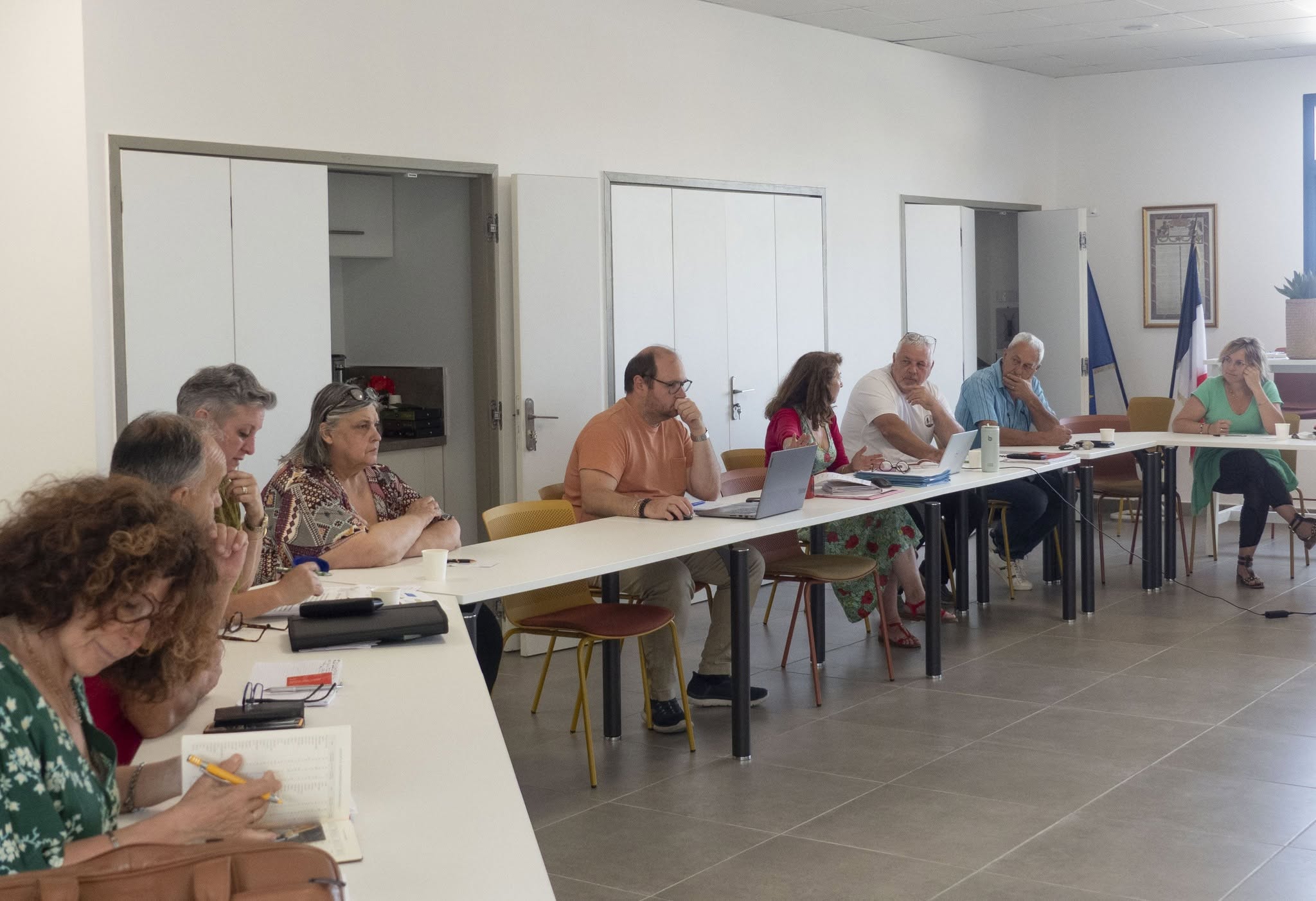 le comité de pilotage Habitat et opération Façades avec les nouveaux élus