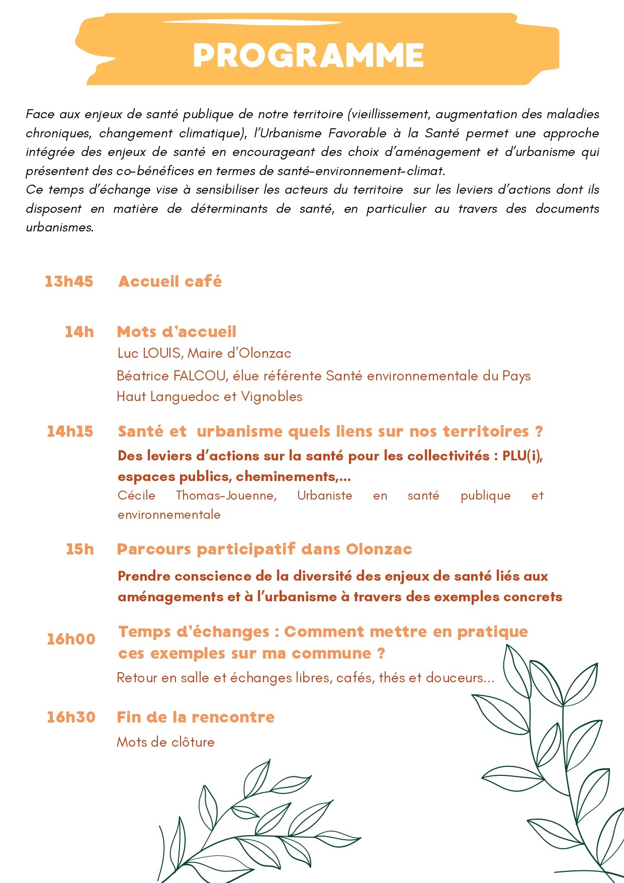 page 2 du dépliant programmation précise
