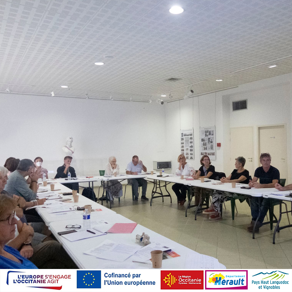 l'autre coté des membres du comité de pilotage Grand site de france qui s'est déroulé le 6 octobre 2026 à Siran